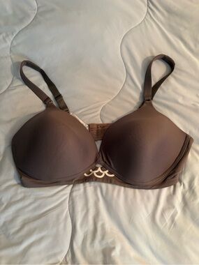 Olga By Warners Brown Bra Full Coverage T-Shirt Bra 38C No Underwire